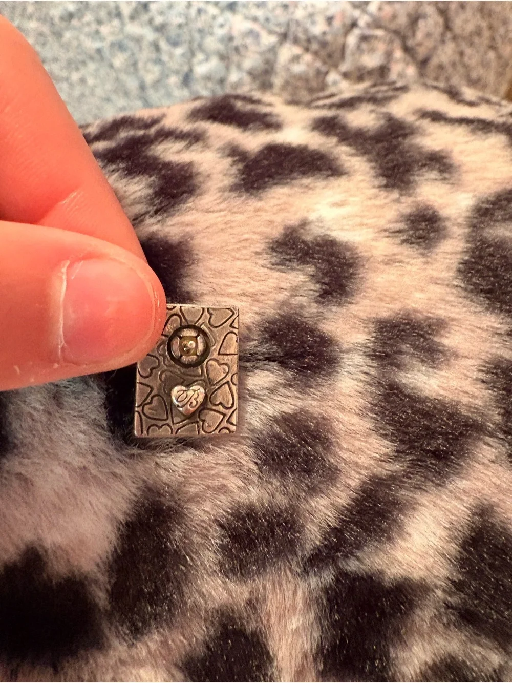 Brighton Silver-Tone Vintage Filigree Rectangle Stud Earrings